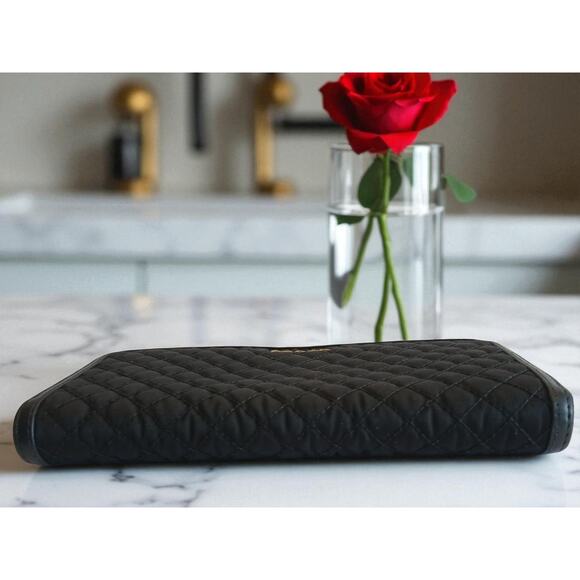 Prada Tessuto Nylon Quilted Zip Around Wallet in Black - Picture 9 of 13